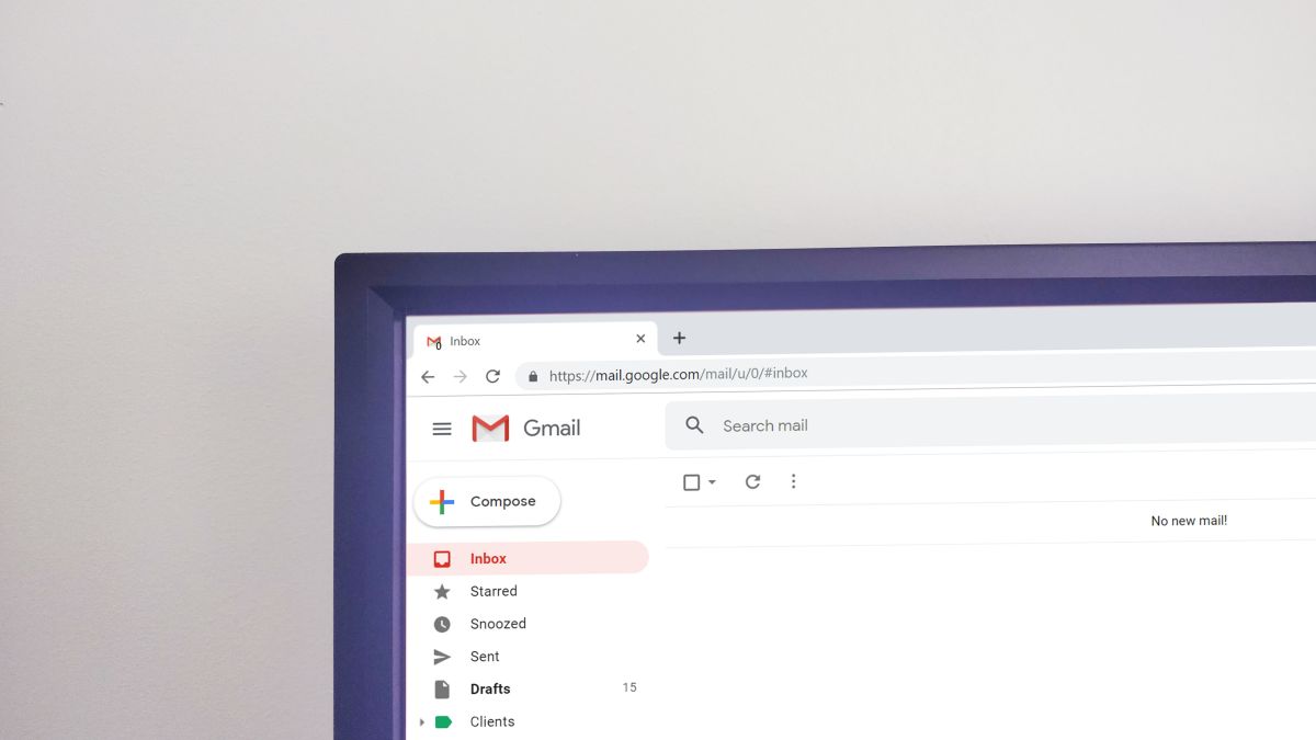 screen showing google mail inbox and email marketing